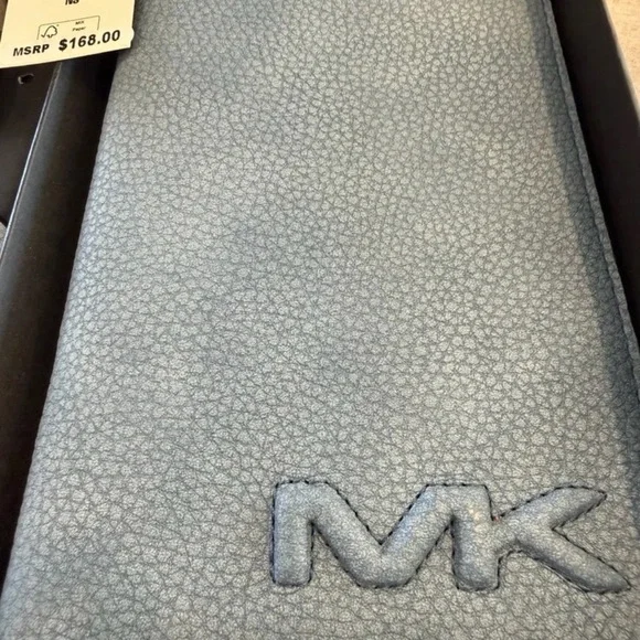 Michael Kors Cooper Denim Passport Holder & Luggage Tag Set — NWT